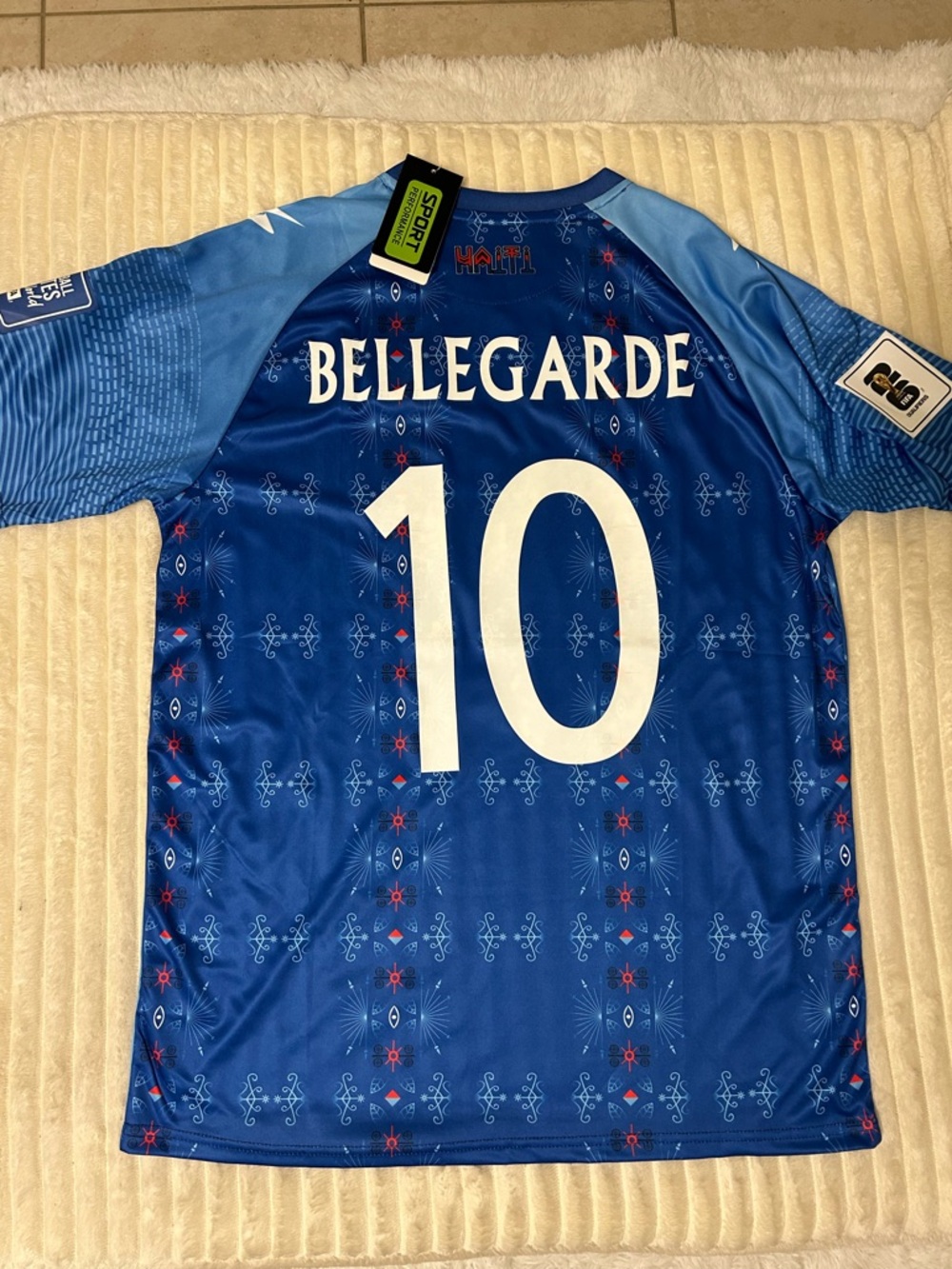Bellegarde #10 Men's Blue Performance Team Jersey